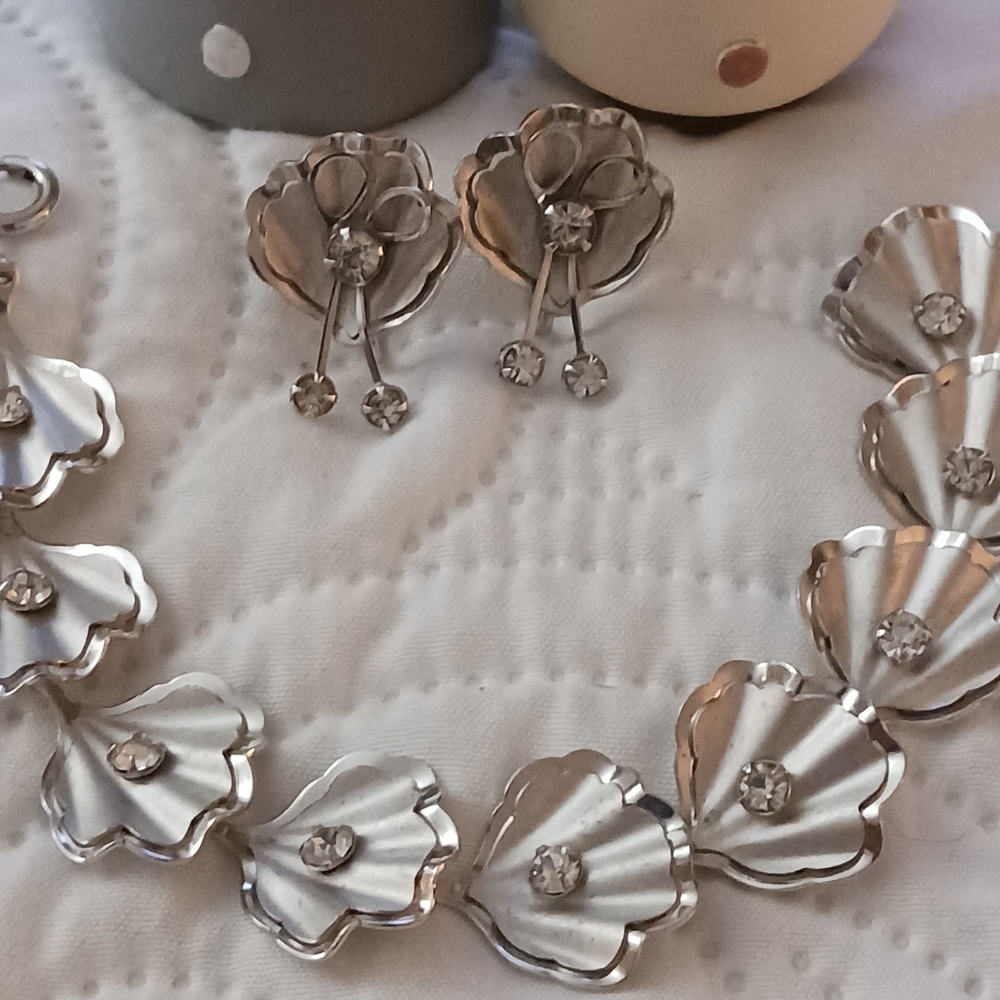 Bugbee & Niles Vintage Silver Bracelet & Earring Jewelry Set